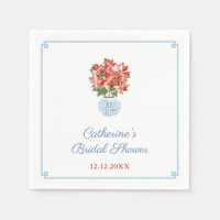 Elegant Poinsettia Dames Feestdagen Luncheon Parti