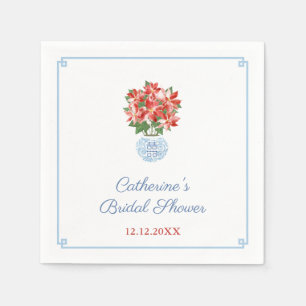 Elegant Poinsettia Dames Feestdagen Luncheon Parti Servet