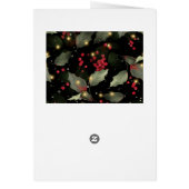 Elegant Poinsettia & Eucalyptus-kerstkaart (Achterkant)