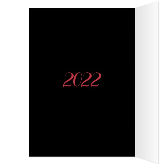 Elegant Poinsettia & Eucalyptus-kerstkaart (Binnen (Links))