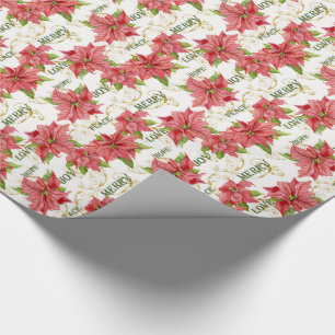 Elegant Poinsettia kerkerkerkerbroekliefde voor vr Cadeaupapier
