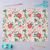 Elegant Poinsettia Winter Floral Botanical Tissuepapier (Craft)