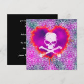 Elegant Poison Sweet 16 Gothic Birthday Kaart (Voorkant / Achterkant)