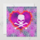 Elegant Poison Sweet 16 Gothic Birthday Kaart (Voorkant)