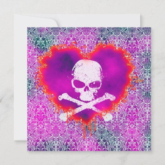 Elegant Poison Sweet 16 Gothic Birthday Kaart (Voorkant)