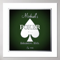 Elegant poker speelkaarten Folie Accent
