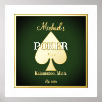 Elegant poker speelkaarten Folie Accent