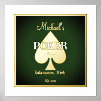 Elegant poker speelkaarten Folie Accent