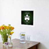 Elegant poker speelkaarten Folie Accent Folie Afdrukken (Laag (Keuken))