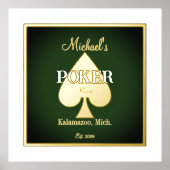 Elegant poker speelkaarten Folie Accent Folie Afdrukken (Voorkant)