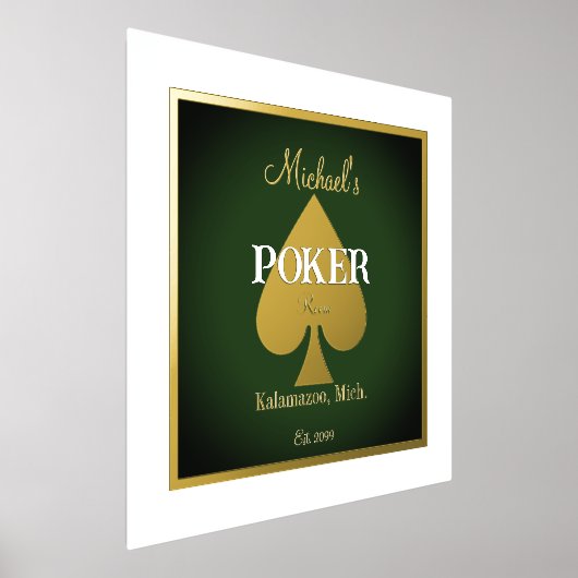 Elegant poker speelkaarten Folie Accent Folie Afdrukken (Laagn)