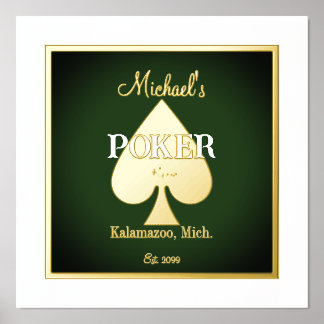 Elegant poker speelkaarten Folie Accent Folie Afdrukken