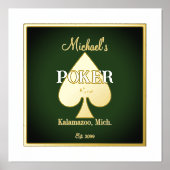Elegant poker speelkaarten Folie Accent Folie Afdrukken (Voorkant)