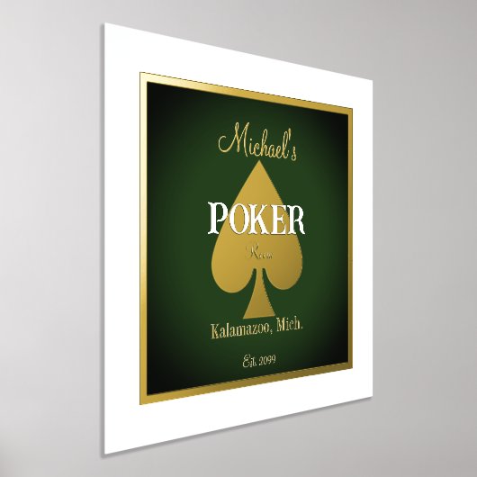 Elegant poker speelkaarten Folie Accent Folie Afdrukken (Laagn)