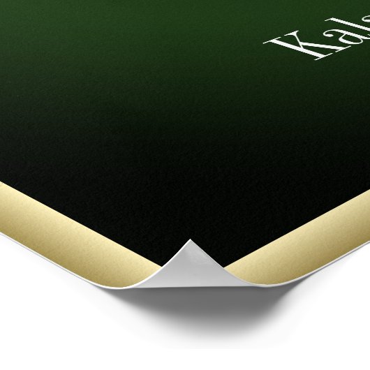 Elegant poker-speelkaarten Poster Afdrukken ruimte (Hoek)