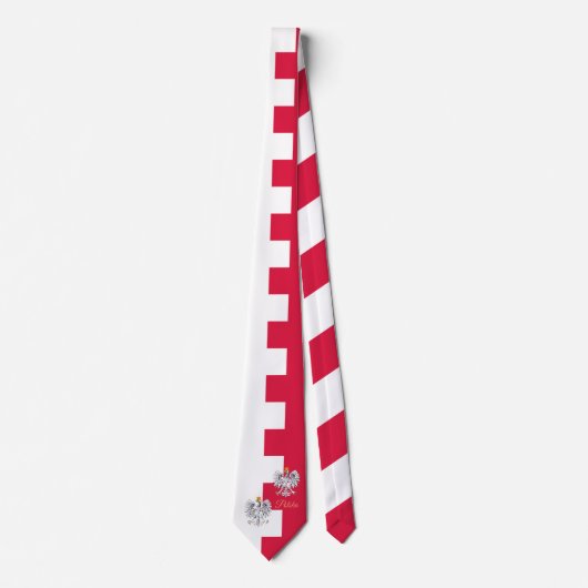 Elegant Poland Stropdas van de vlag van Polen, Eag (Voorkant)