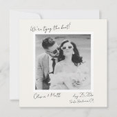 Elegant Polaroid Save the Date Wedding Kaart (Voorkant)