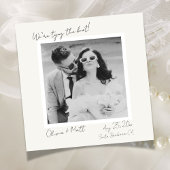 Elegant Polaroid Save the Date Wedding Kaart