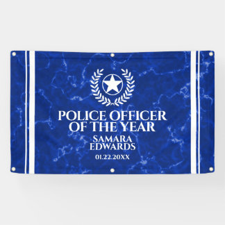 Elegant Police Officer of the Year Blue Marble Spandoek