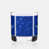Elegant Police Officer of the Year Blue Marble Whisky Glas (Links)