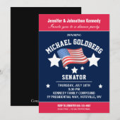 Elegant politiek diner uitnodiging (Voorkant / Achterkant)