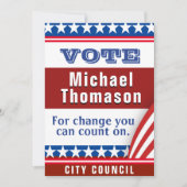 Elegant politiek diner uitnodiging (Voorkant)