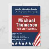 Elegant politiek diner uitnodiging (Achterkant)