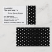Elegant Polka Dot Designer Fun Polka Dots Visitekaartje (Voorkant / Achterkant)