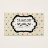 Elegant  Polka Dot Gift Certificate II Visitekaartje (Voorkant)