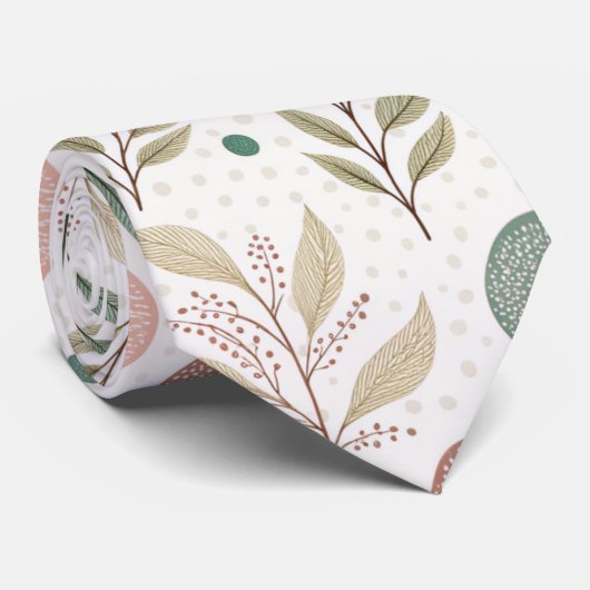 Elegant Polka Dot Tie for Work or Special Occasion Stropdas (Opgerold)