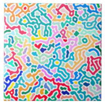 Elegant polka dots - Ocean Blue en White