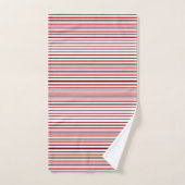 Elegant Polka Dots Parallel Lines Grafisch Patroon Bad Handdoek (Handdoek)