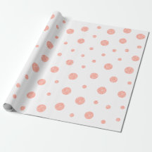 Elegant polka dots - Soft Pink Gold White