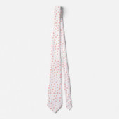 Elegant polka dots - Soft Pink Gold White Stropdas (Voorkant)