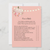 Elegant pomkin over of onder Baby shower Kaart (Voorkant)