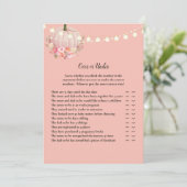 Elegant pomkin over of onder Baby shower Kaart (Staand voorkant)