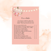 Elegant pomkin over of onder Baby shower Kaart