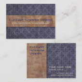 Elegant Pompeii Paars en Gold Visitekaartje (Voorkant / Achterkant)