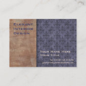 Elegant Pompeii Paars en Gold Visitekaartje (Achterkant)