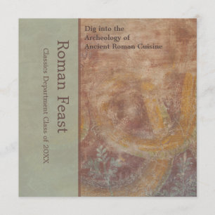 Elegant Pompeii Reds, Groenen Romeinse feesten Kaart