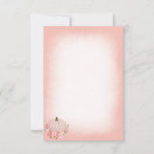 Elegant pompoen Baby shower dank u Roos Gold Bedankkaart (Achterkant)