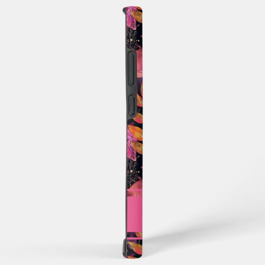 Elegant Pompoen en bloemen herfst patroon Samsung Galaxy Hoesje (Rechterkant)