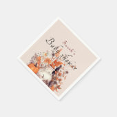 Elegant pompoen herfst Baby shower Servet (Hoek)