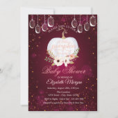 Elegant pompoen, lampjes, Baby shower van Floral B Kaart (Voorkant)