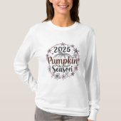 Elegant pompoenseizoen 2025 – Autumn Herfst Design T-shirt (Voorkant)