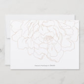 Elegant pony in beige Flat Save the Date Kaart (Achterkant)