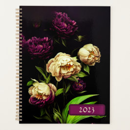 Elegant pony's en Rozen spiraalvormige bonden Planner