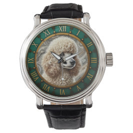 Elegant Poodle Dog Horloge