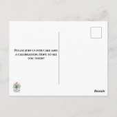 Elegant Poppies Black Birthday Invitation Briefkaart (Achterkant)