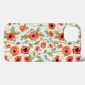 Elegant Poppies Floral Pattern Case-Mate iPhone Case (Achterkant (horizontaal))